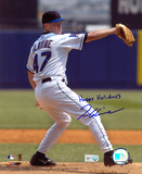 Tom Glavine New York Mets with Happy Holidays Inscription