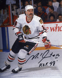 Michel Goulet Chicago Blackhawks with 