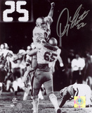Doug Flutie Boston College Eagles 1984 Hail Mary Celebration Black and White