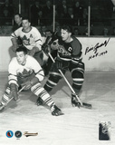 Bill Gadsby Chicago Blackhawks with HOF '70 Inscription