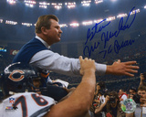 Steve McMichael Chicago Bears -Holding Ditka- with ''76 Bears'' Inscription