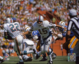 Earl Morrall Miami Dolphins - Handoff with 17-0 Inscription