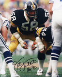 Jack Lambert Pittsburgh Steelers  with HOF 90 Inscription