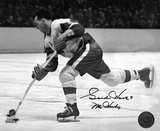 Gordie Howe Detroit Red Wings B&W with Mr Hockey 9  Autographed Photo (Hand Signed Collectable)
