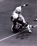 Dick Butkus Chicago Bears -Tackling- with HOF 79 Inscription