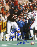 Steve McMichael Chicago Bears with ''76 Bears SBXX'' Inscription