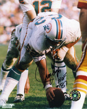 Jim Langer Miami Dolphins with HOF 17-0 Inscription
