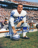 Yale Lary Detroit Lions with HOF 79 Inscription