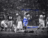 Chuck Benarik Philadelphia Eagles w/  "This fing game is OVER"  HOF 67  and Sorry Frank Inscripti