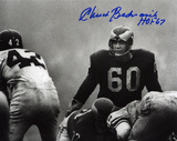 Chuck Bednarik Philadelphia Eagles with HOF 67 Inscription