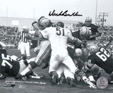 Dick Butkus Chicago Bears - Goal Line Stand - Black and White