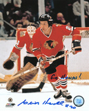 Cliff Koroll Chicago Blackhawks with Go Hawks! Inscription