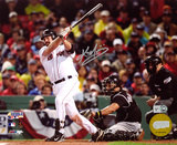 Kevin Youkilis Boston Red Sox - Hitting Autographed Photo (Hand Signed Collectable)