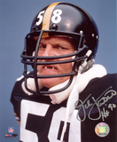 Jack Lambert Pittsburgh Steelers with HOF 90 Inscription