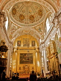Painted Ceiling Vaults of the Venerables Hospital Church  Old Town  Seville  Andalucia  Spain