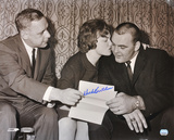 Dick Butkus Chicago Bears B & W  of Contract Signing
