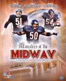 Bears MonstersMidway Butkus  Singletary  Urlacher Autographed Photo (Hand Signed Collectable)