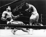 Joe Frazier - Knocking Down Muhammad Ali -  Black and White