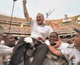 Don Shula Miami Dolphins - Carried Off Field Autographed Photo (Hand Signed Collectable)