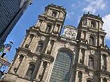 Facade  Cathedral St Pierre  Built in 1844  Old Rennes  Brittany  France  Europe