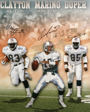 Miami Dolphins - Dan Marino  Mark Duper and Mark Clayton