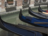 Gondolas  Venice  UNESCO World Heritage Site  Veneto  Italy  Europe