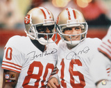 Joe Montana & Jerry Rice San Francisco 49ers