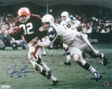 Jim Brown Cleveland Browns  with HOF 71 Inscription