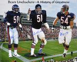Dick Butkus  Brian Urlacher & Mike Singletary Chicago Bears - Monsters of the Midway