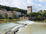San Niccola Weir (Pescaia San Niccola)  Florence (Firenze)  Tuscany  Italy