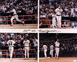 Reggie Jackson California Angels 500th Homerun Autographed Photo (Hand Signed Collectable)