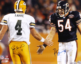 Brett Favre and Brian Urlacher - Action - Dual  16x20