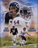 Dick Butkus and Brian Urlacher Chicago Bears