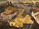 Scene From the Galleries  Royal Monastery  Grand Palace  Bangkok  Thailand  Southeast Asia  Asia