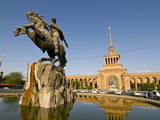 The Railway Station of Yerevan  Armenia  Caucasus  Central Asia  Asia