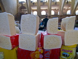 Cheese For Sale in the Covered Bazaar of Yerevan  Armenia  Caucasus  Central Asia  Asia