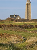 Lighthouse and Keepers's House at Cap Levi  Manche  Normandy  France  Europe