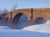 Eden Bridge at Lazonby  Eden Valley  Cumbria  England  United Kingdom  Europe