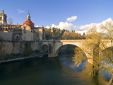 Old Bridge Leading to the Town of Amarante  Portugal  Europe