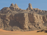 Great Rocky Mountains View in Tassili N'Ajjer  UNESCO World Heritage Site  Algeria  North Africa