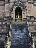Stairway  Wat Chedi Luang  Chiang Mai  Thailand  Southeast Asia  Asia