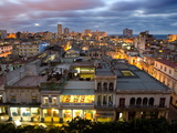 View Over Havana Centro at Night From 7th Floor of Hotel Seville  Havana  Cuba