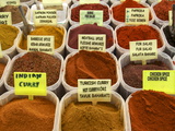 Spices on Stall in the Market in Kalkan  Anatolia  Turkey  Asia Minor  Eurasia