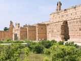El Badi Palace  Marrakech  Morocco  North Africa  Africa