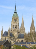 Exterior of Notre Dame Cathedral  Dating From the 12Th Century  Bayeux  Calvados  Normandy  France