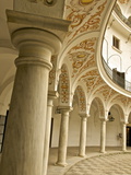 Painted Decorated Arch Gallery of the Plaza Del Cabildo  Seville  Andalucia  Spain  Europe