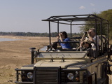 Game Spotting on Safari  South Luangwa National Park  Zambia  Africa