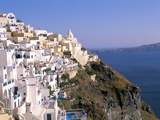 Fira  Island of Santorini (Thira)  Cyclades Islands  Aegean  Greek Islands  Greece  Europe