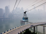Cityscape With Cable Car  Chongqing City  Chongqing  China  Asia