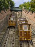 Buda Castle Funicular Railway  Castle District  Pest Side of the Danube  Central Budapest  Hungary
